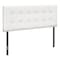 Monarch Specialties Bed, Headboard Only, Full Size, Bedroom, Upholstered, Pu Leather Look, White, Transitional I 6002F - alternate 1